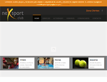 Tablet Screenshot of nexsportclub.com